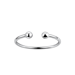 Silver Opened Ball Ring17968
