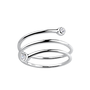 Silver Triple Line Ring18772