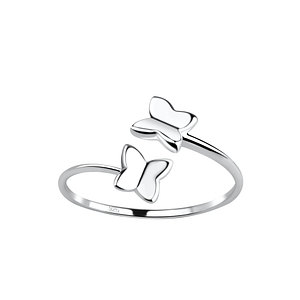 Silver Opened Butterfly Ring19243