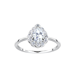 Silver Pear Ring19248