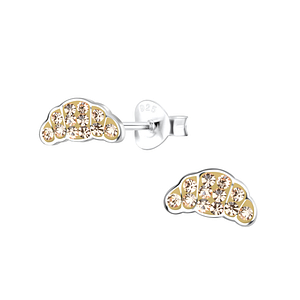 Silver Croissants Stud Earrings18697