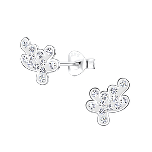 Silver Coral Stud Earrings19335