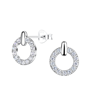 Silver Geometric Stud Earrings19530