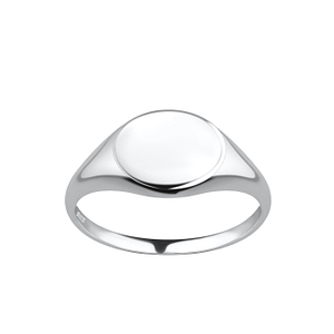 Silver Oval Signet Ring19612