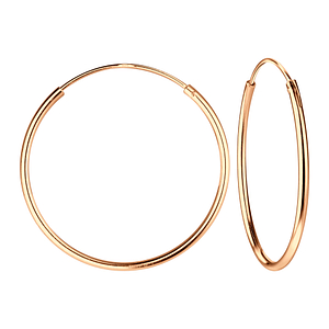 Wholesale 925 Silver Hoop Earrings with Black Rose Gold Plating