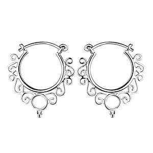 Wholesale Bali Hoop Earrings - 925 Silver jewelry