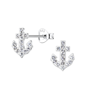 Silver Anchor Stud Earrings20284