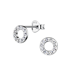 Silver Round Stud Earrings20131