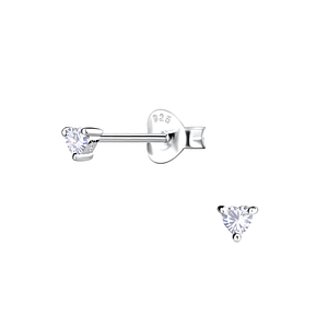 Silver Heart Stud Earrings20654
