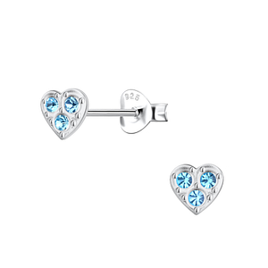 Silver Heart Stud Earrings20687