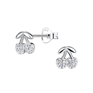 Silver Cherry Stud Earrings21138