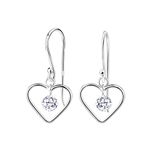 Silver Heart Earrings21368
