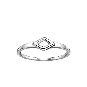 Silver Diamond Shaped Ring21308
