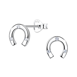 Silver Horseshoe Stud Earrings21680