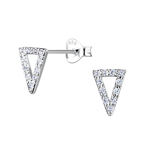 Silver Triangle Stud Earrings21700