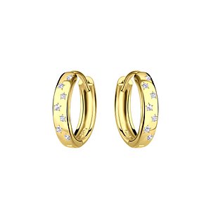 Silver Star Huggie Earrings21474