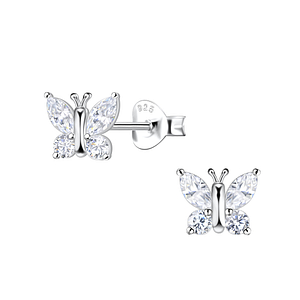 Silver Butterfly Stud Earrings21876