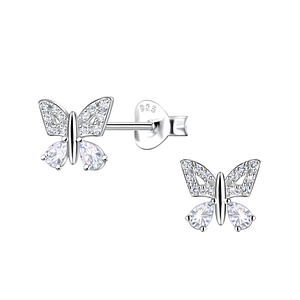 Silver Butterfly Stud Earrings21858