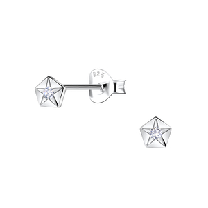 Silver Star Stud Earrings21875