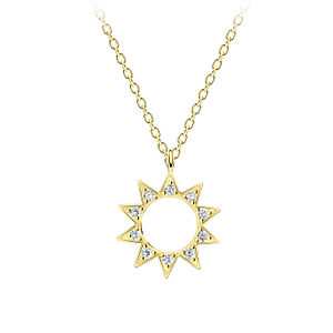 Silver Sun Necklace21335