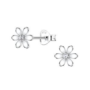 Silver Flower Stud Earrings22170