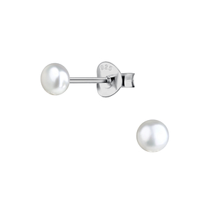 4mm Fresh Water Pearl Silver Stud Earrings22217