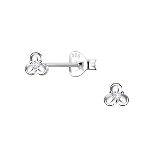 Silver Flower Stud Earrings22677