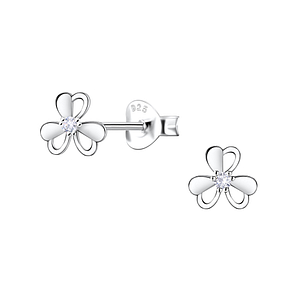 Silver Flower Stud Earrings22691