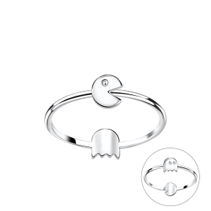 Silver Double Sided Arcade Ring22830