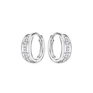 11mm Silver Huggie Earrings22922