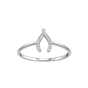 Silver Wishbone Ring23333