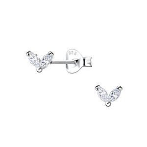 Silver Heart Stud Earrings23536