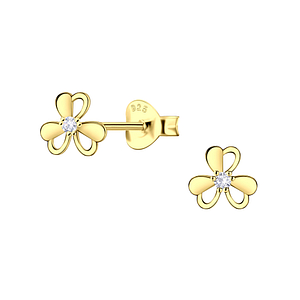 Silver Flower Stud Earrings23518