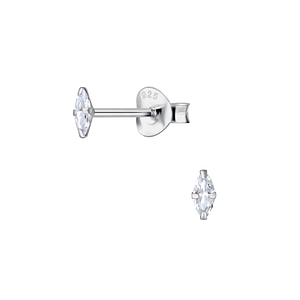 2x4mm Marquise Cubic Zirconia Stud Earrings23949