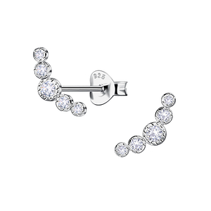 Silver Geometric Stud Earrings23947