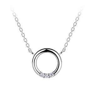Silver Circle Necklace24165