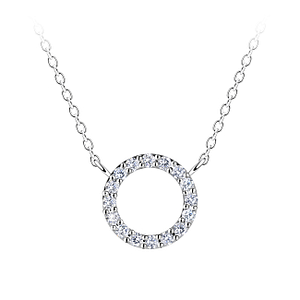 Silver Circle Necklace24166