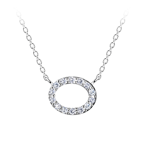 Silver Oval Necklace24171