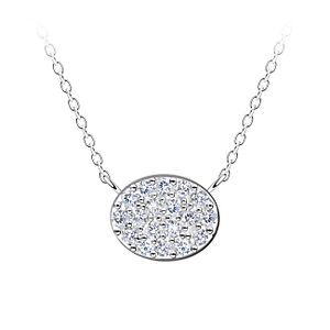 Silver Oval Necklace24172