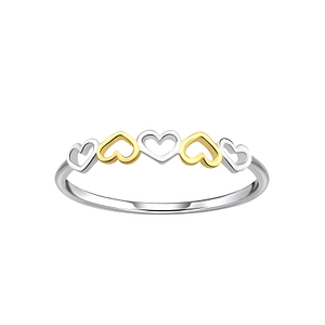 Silver Hearts Ring24364