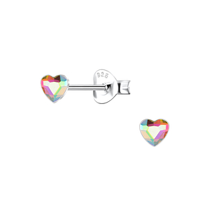3mm Heart Silver Stud Earrings24728