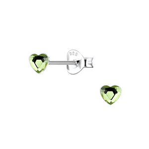 3mm Heart Silver Stud Earrings24728