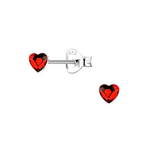 3mm Heart Silver Stud Earrings24728