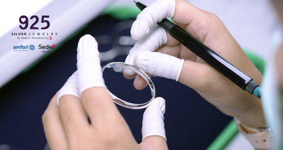 QC Inspection, After Plating Process Of Our Wholesale Silver Jewelry