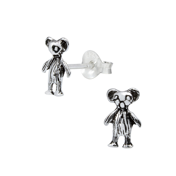 Silver Bear Stud Earrings - 1020 Silver Bear Stud Earrings - 1020