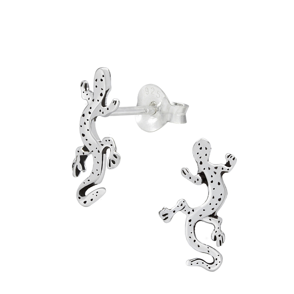 Silver Lizard Stud Earrings - 1050 Silver Lizard Stud Earrings - 1050
