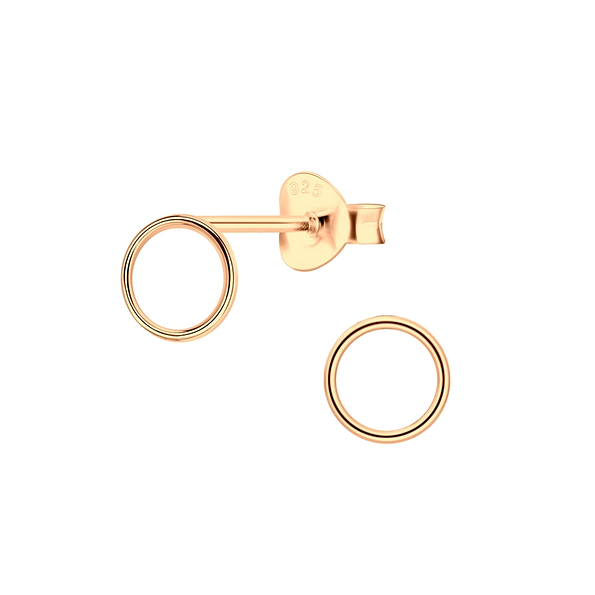 Silver Circle Stud Earrings - 6791 Silver Circle Stud Earrings - 6791