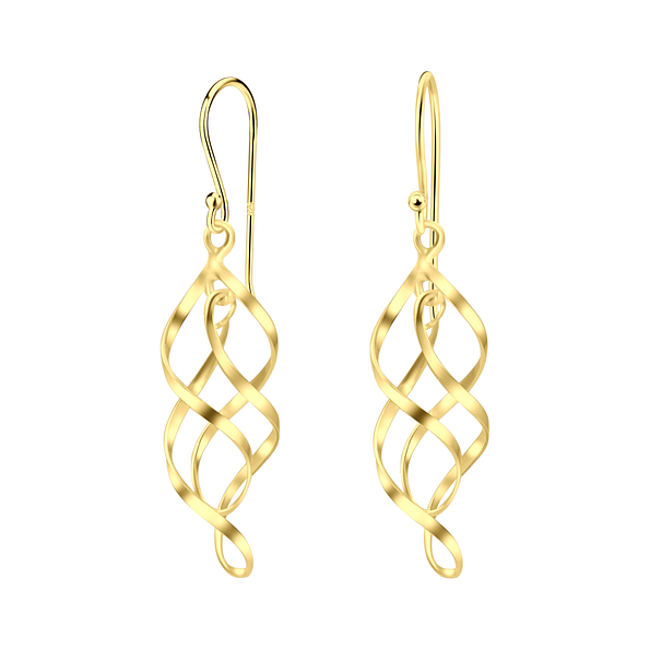 Silver Spiral Earrings - 21017