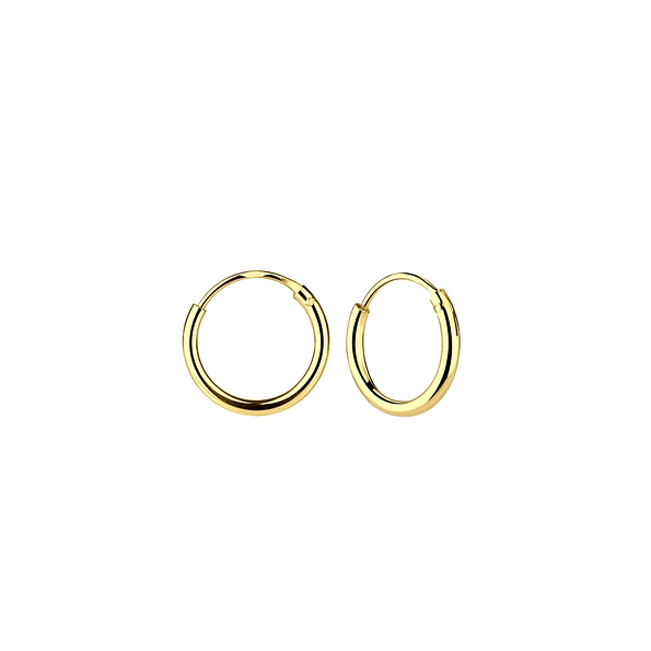 10mm Silver Hoop Earrings - 1310