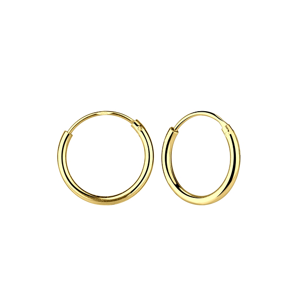12mm Silver Hoop Earrings - 1312